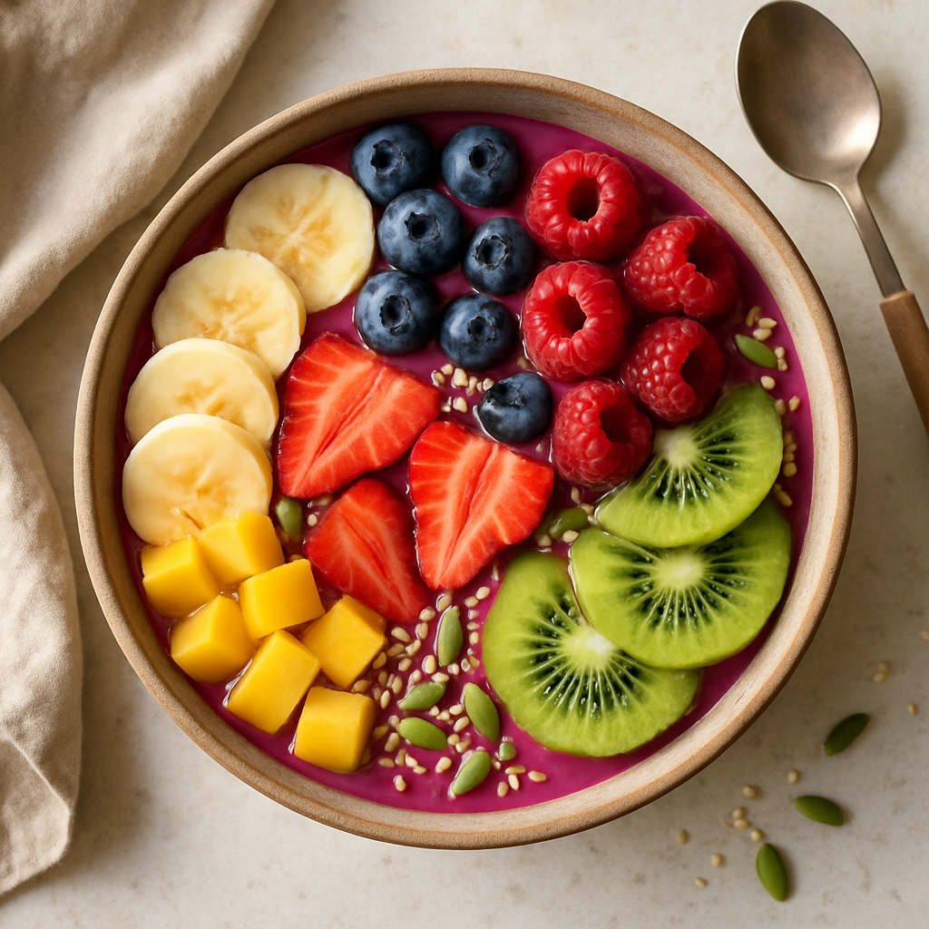 AI food image of a smoothie bowl